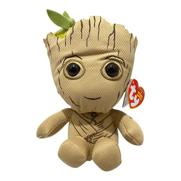 Ty Groot Plush Beanie Baby 7” Marvel Guardians of the Galaxy Stuffed Toy - Picture 1 of 11